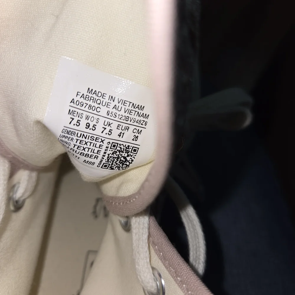 Converse Women's Pink and White Platform Sneakers - Picture 8 of 9